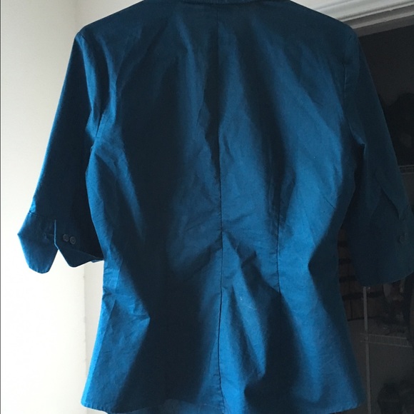 Blue button down blouse - Picture 2 of 3