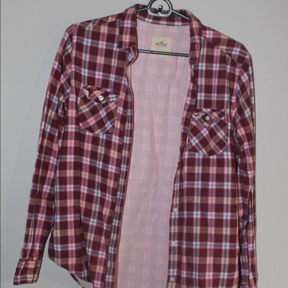 Cranberry Hollister Flannel (Extra Small)