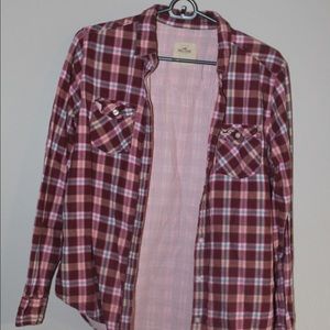 Cranberry Hollister Flannel (Extra Small)