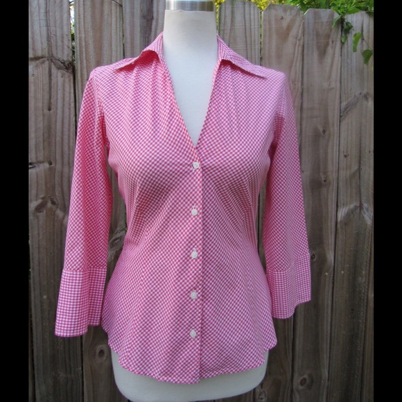 Adorable gingham look cotton top by The Limited! - Picture 1 of 3