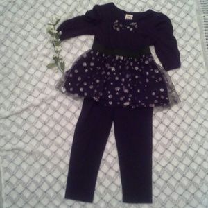 Girl's size 3T, two-piece outfit by Healthtex