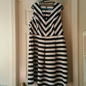 NWT Navy and white stripped dress