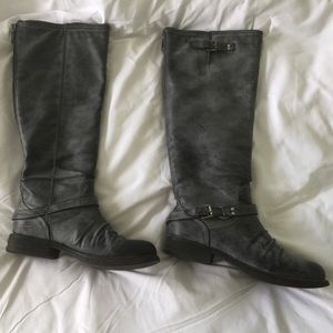 Madden Girl Zoiiee Boots--grey