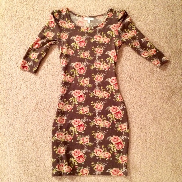 Floral body-con dress (From Delia's)