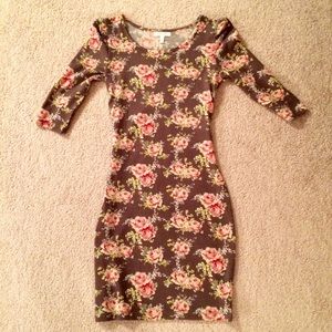 Floral body-con dress (From Delia's)