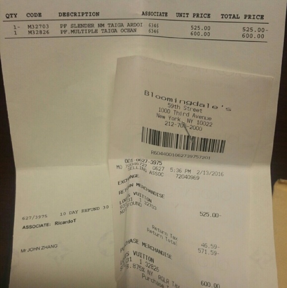 Louis Vuitton multiple wallet in taiga leather - Picture 4 of 4