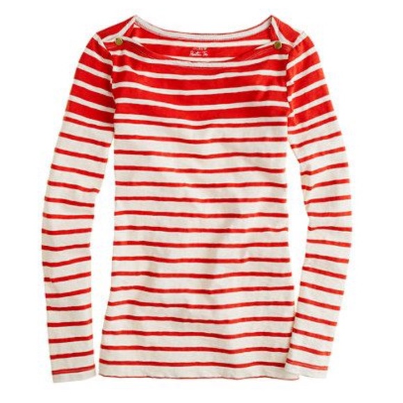 J. Crew Tops - J. Crew Painter Boatneck Tee in Stripe