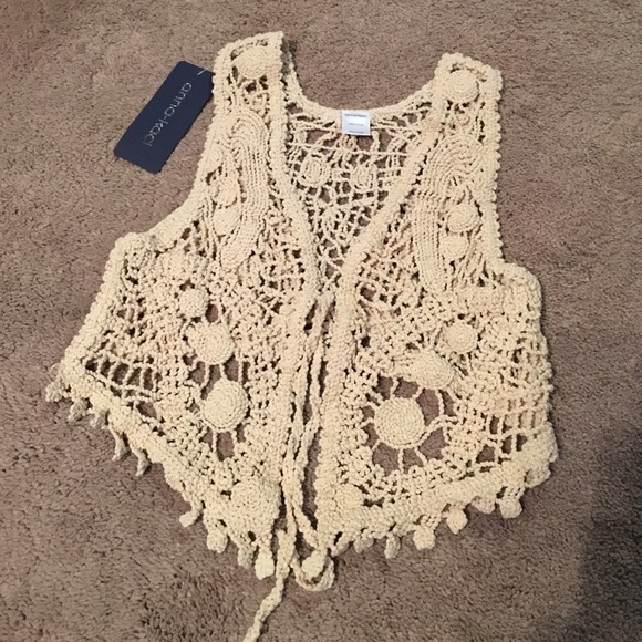 NWT Crochet Festival Vest