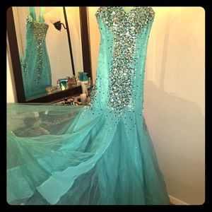 Mermaid prom dress- *reduced more*