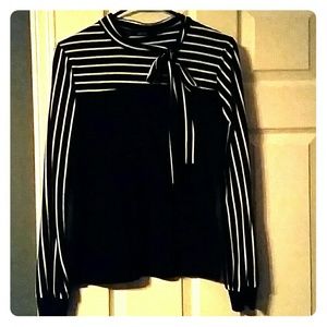 Black & White Blouse
