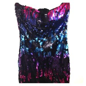 Beautiful night short sequins dress