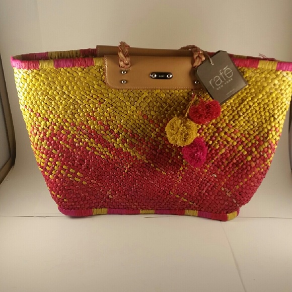 Rafe Katrina Palma Straw Tote