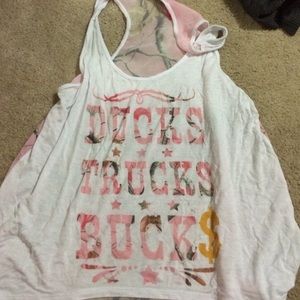 "ducks bucks trucks" real tree tank top