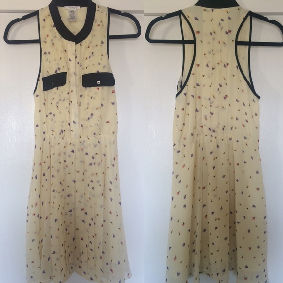 Esley beige and black dress