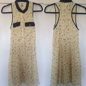 Esley beige and black dress