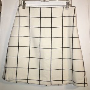 Flannel Plaid Miniskirt