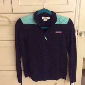 Vineyard vines navy half-zip