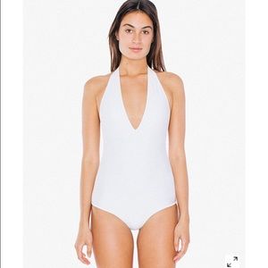 American Apparel White Bathing Suit