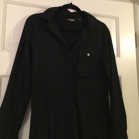 Black cotton blouse