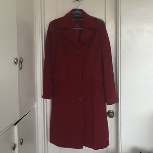 The Limited Red Wool Coat
