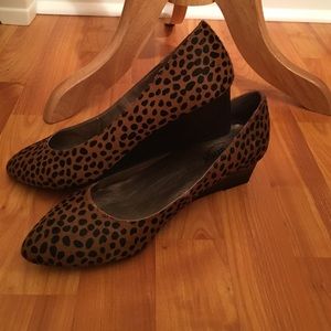 Cheetah print wedges