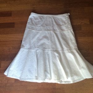Sundance Catalog white cotton skirt Size 6