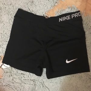 Black Nike Pro shorts