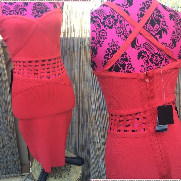 Coral Bebe dress