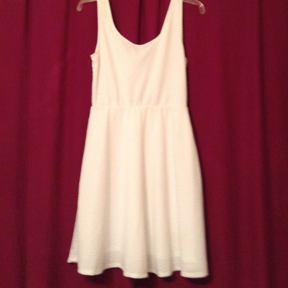 EUC White A Line Dress