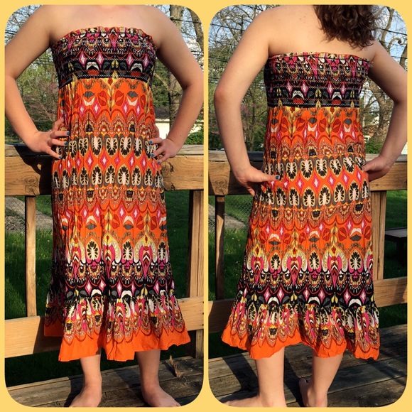 Orange Sundress/Cover-up! NEW!