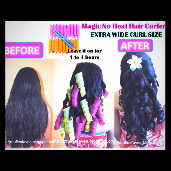 Lightly used heatless hair curlers! These do work!