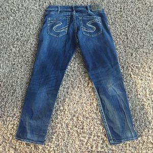 Womens Sam Boyfriend Silver Jeans