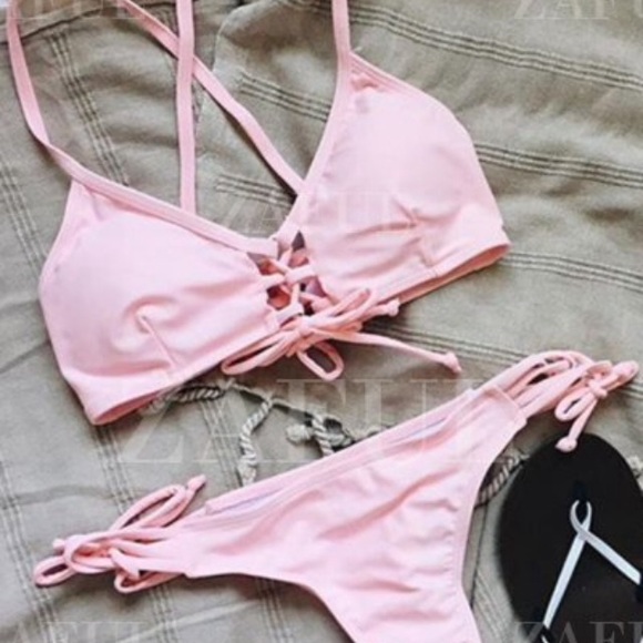 Bikini set in baby pink