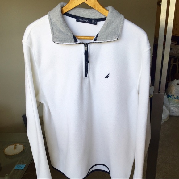 white nautica sweater