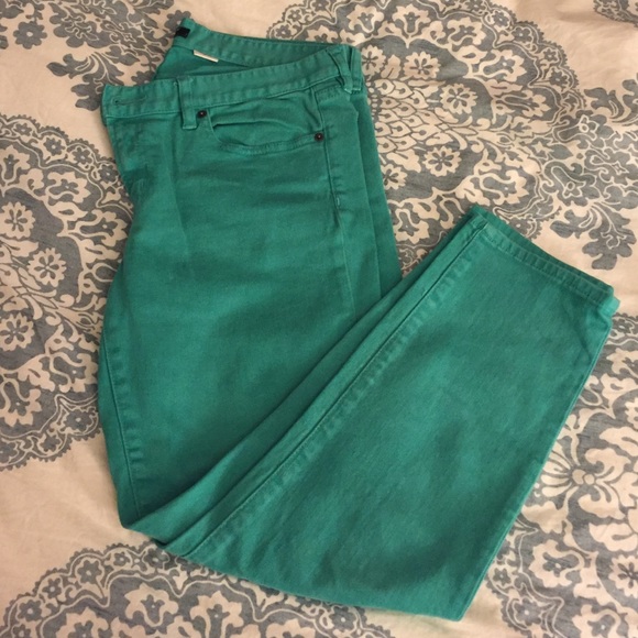 J crew turquoise jeans