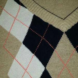 Tan Argyle Sweater