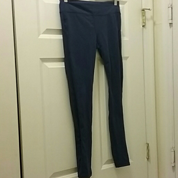 F21 Blue  Exercise/Yoga Pants with Net Sides