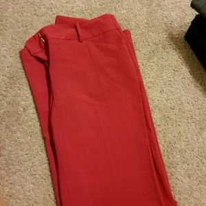 Red dress pants!