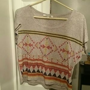 Forever 21 tribal print tee