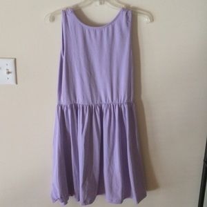 Lavender low back skater dress
