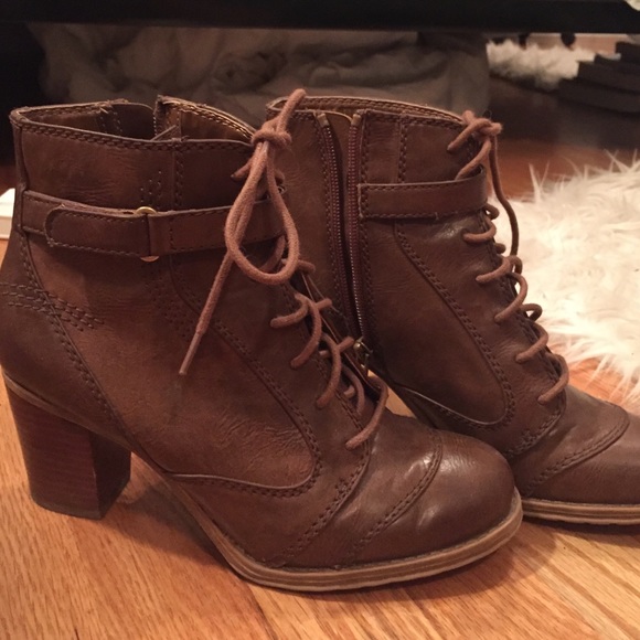 Brown booties