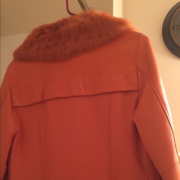 Burnt Orange Maxima Wilson Leather Jacket Small - Picture 2 of 4
