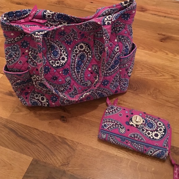 Vera Bradley Boisenberry Tote and Wallet!!!