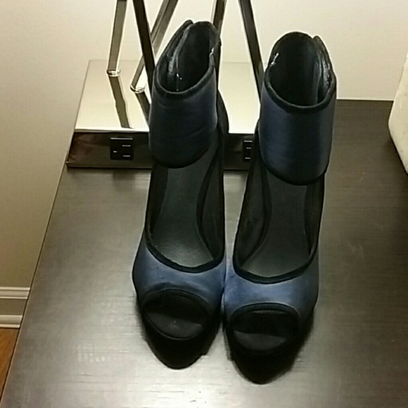 topshop blue heels