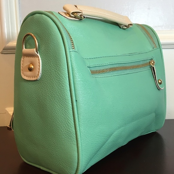 💕Last One💕 Mint Crown Embossed Satchel Bag - Picture 4 of 4