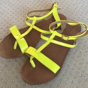 Forever 21- Neon green, Strappy Sandals