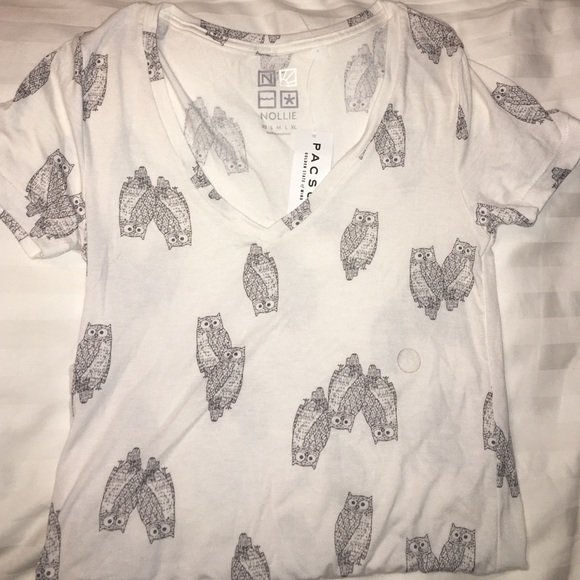 Pacsun owl soft v neck