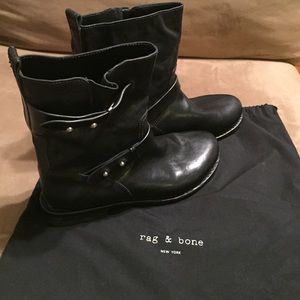 Rag & Bone Moto Boot- Black
