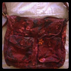 Flower print messenger