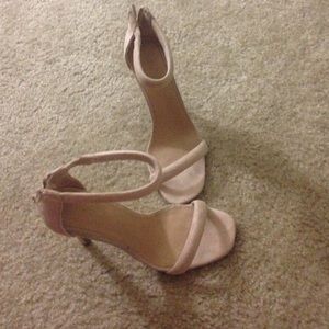 Nude Suede Heels